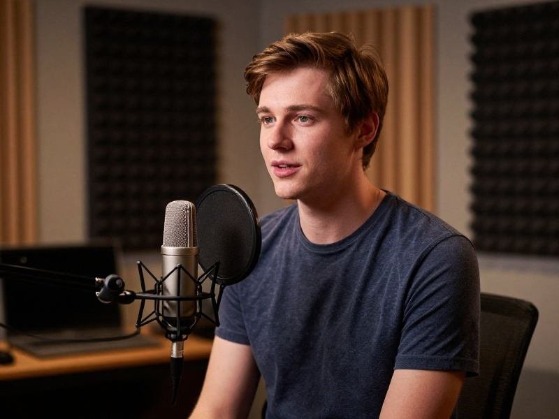 Podcast-Aufnahme im Studio